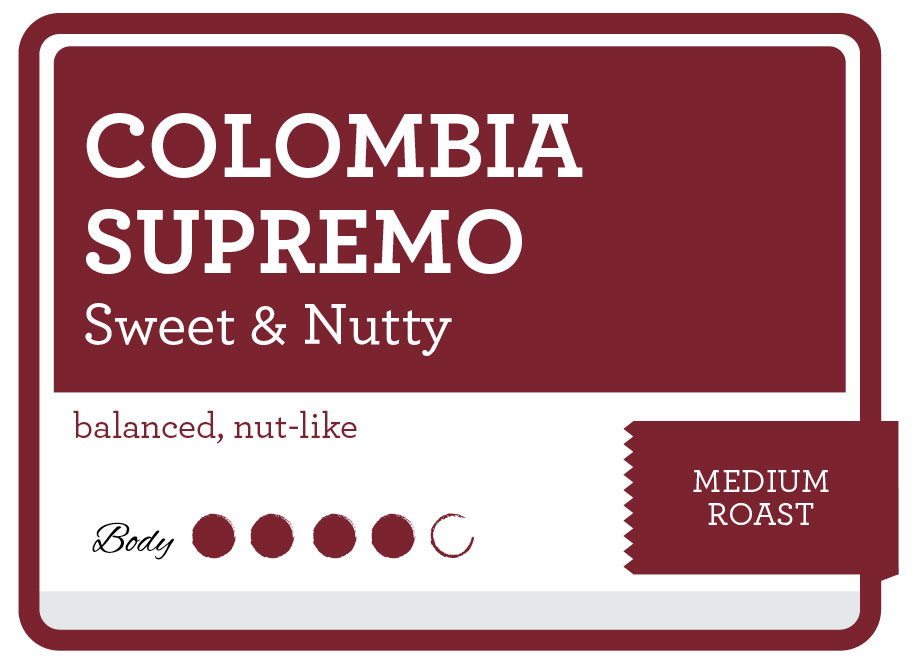 Colombia Supremo Product Label