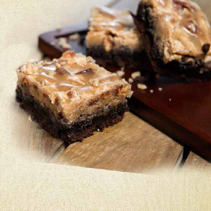 Photo of Espresso Brownies with Praline Frosting Recipe