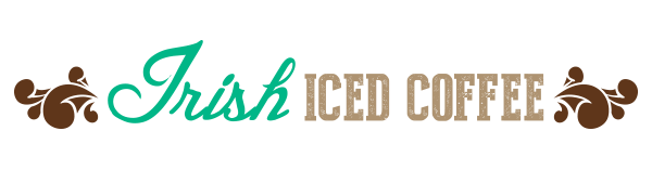 Irish Iced Coffee Recipe Decorative Text 