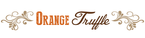 Orange Truffle Recipe Decorative Text 