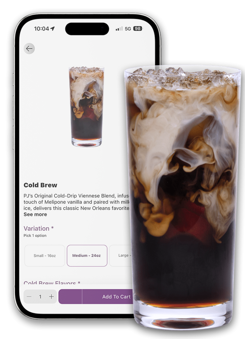 Phone with Cold Brew